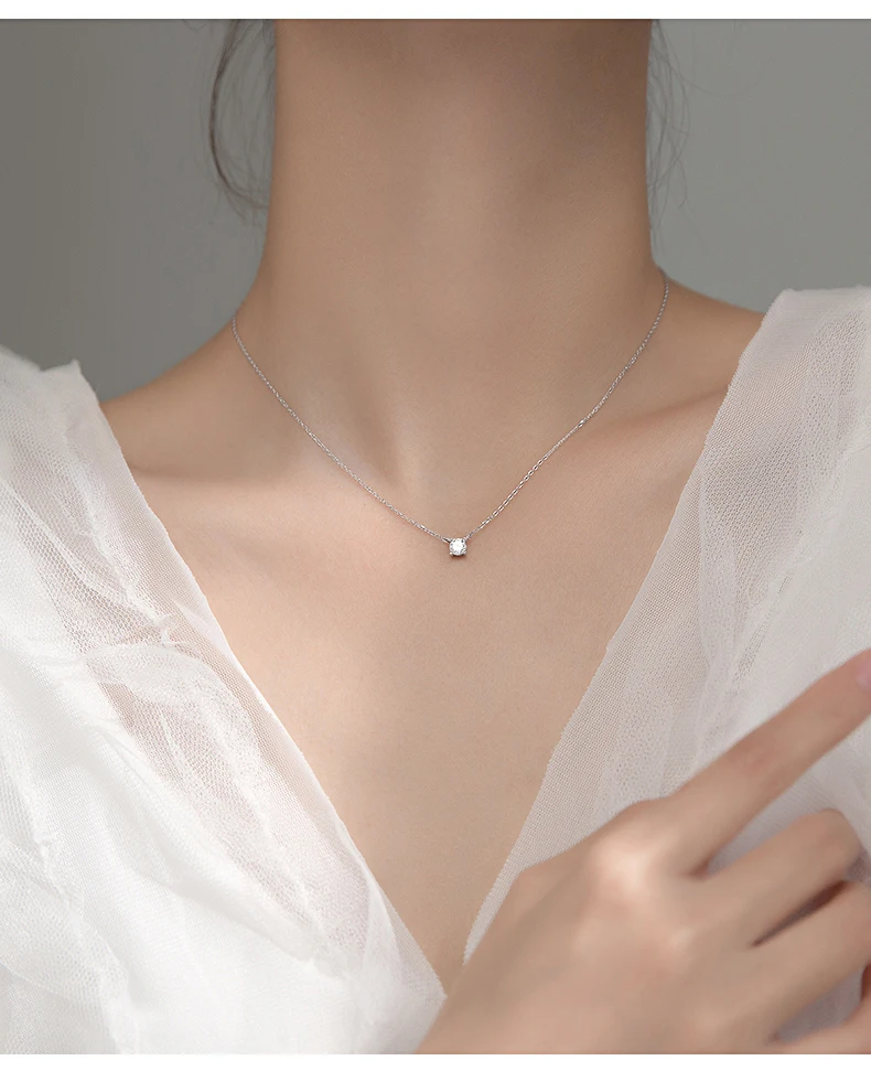 La Monada 38+4.8cm Silver Necklace For Women Fine Silver 925 Jewelry Fashion Neck Minimalist Pendants 925 Silver Chains Woman