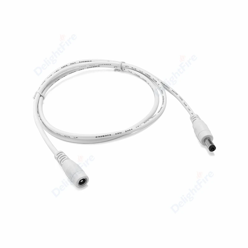 DC Extension Cords 0.5/1/2/3/5/10m 5.5mm 2.1mm 5V 12V 3A 5A Female Male Jack Power Cable for LED Strip Power Adapter CCTV Camera