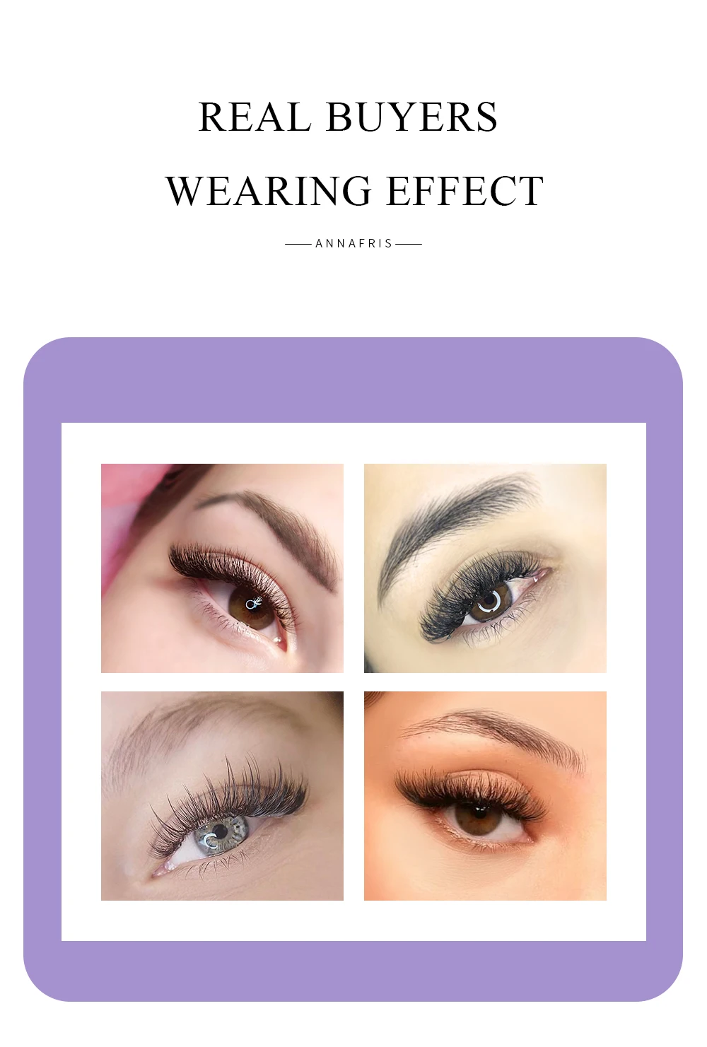ANNAFRIS 16Rows C D DD Curl Individual Faux Mink Matte Eyelashes Extension Natural Soft Premium Classic Volume Lashes Maquiagem