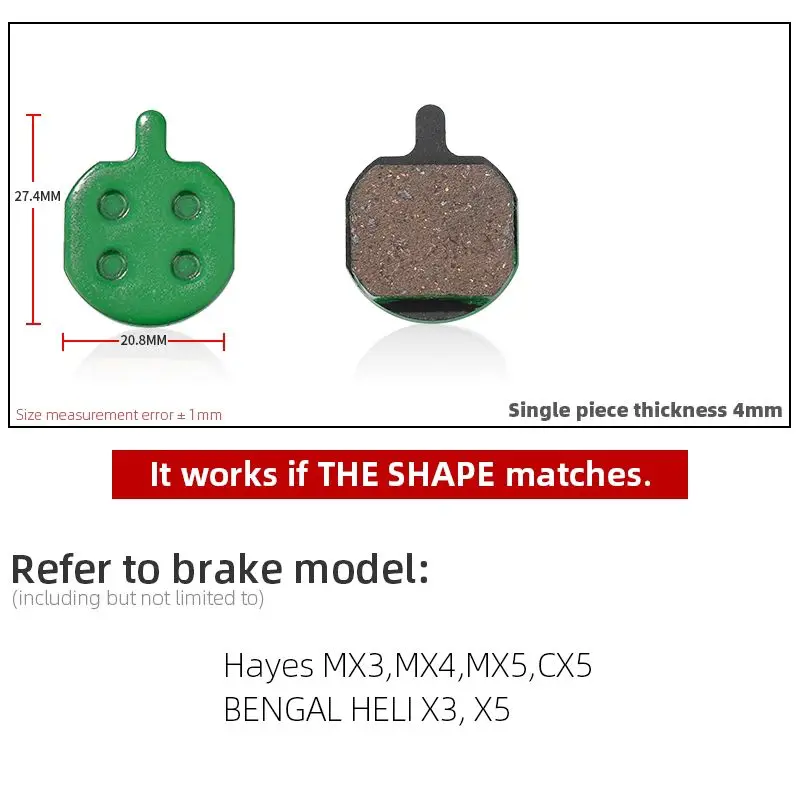 1 Pair Ceramic MTB Bicycle Disc Brake Pads For SHIMANO SRAM AVID HAYES MAGURA FORMULA HOPE Cycling Parts Bike Accessory