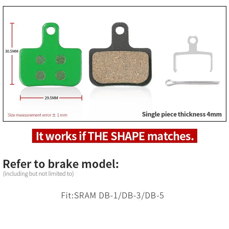 1 Pair Ceramic MTB Bicycle Disc Brake Pads For SHIMANO SRAM AVID HAYES MAGURA FORMULA HOPE Cycling Parts Bike Accessory