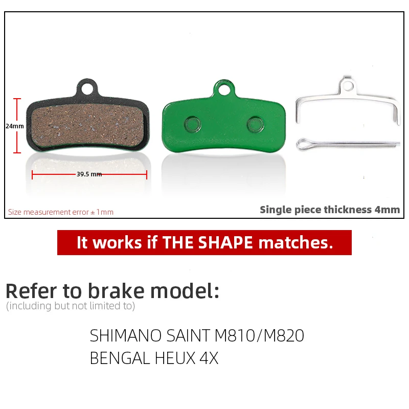 1 Pair Ceramic MTB Bicycle Disc Brake Pads For SHIMANO SRAM AVID HAYES MAGURA FORMULA HOPE Cycling Parts Bike Accessory