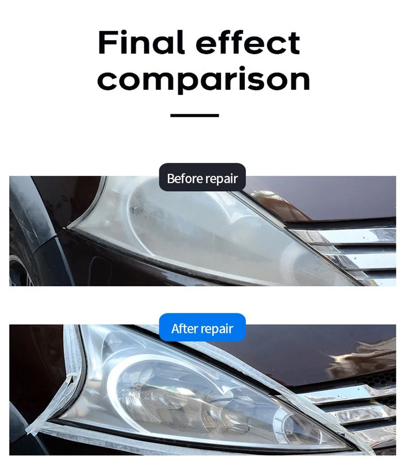 Car Headlight Polishing Evaporator Liquid Car Polish Headlights Liquid Polymer Lamps Regeneration Restoration Remover