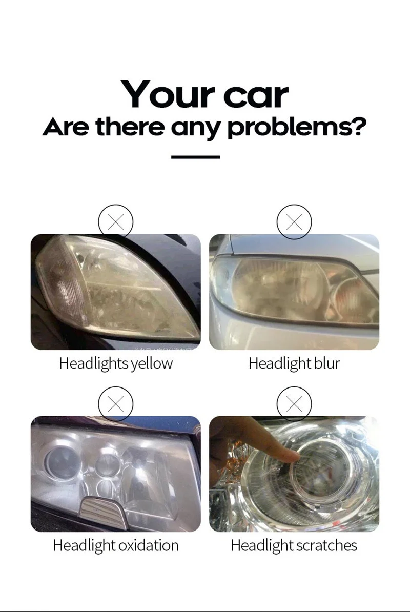 Car Headlight Polishing Evaporator Liquid Car Polish Headlights Liquid Polymer Lamps Regeneration Restoration Remover