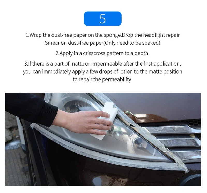 Car Headlight Polishing Evaporator Liquid Car Polish Headlights Liquid Polymer Lamps Regeneration Restoration Remover