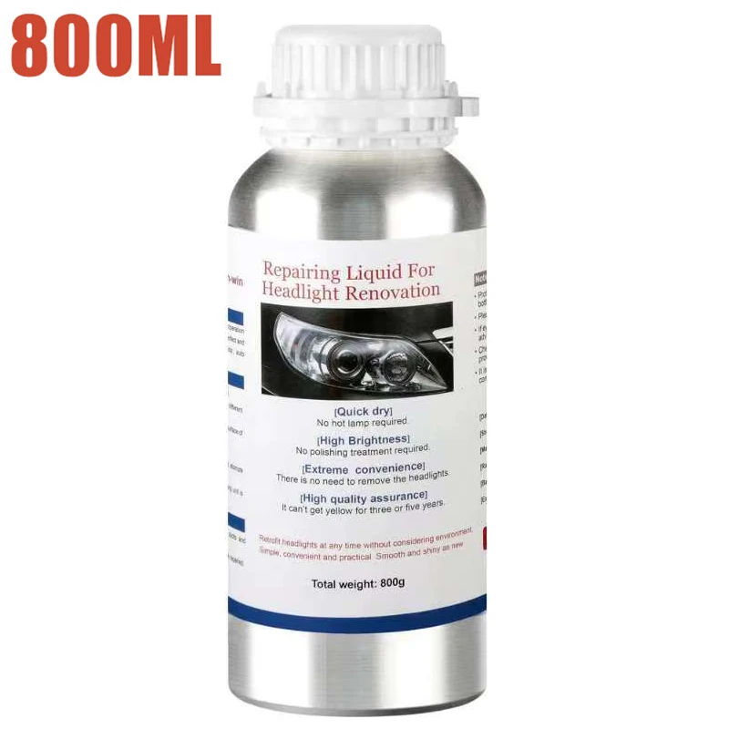 Car Headlight Polishing Evaporator Liquid Car Polish Headlights Liquid Polymer Lamps Regeneration Restoration Remover