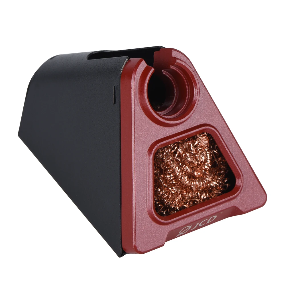 JCD 820 Aluminum Alloy Electric Soldering Iron Stand Holder with Welding Cleaning Copper Ball High Temperature Safety