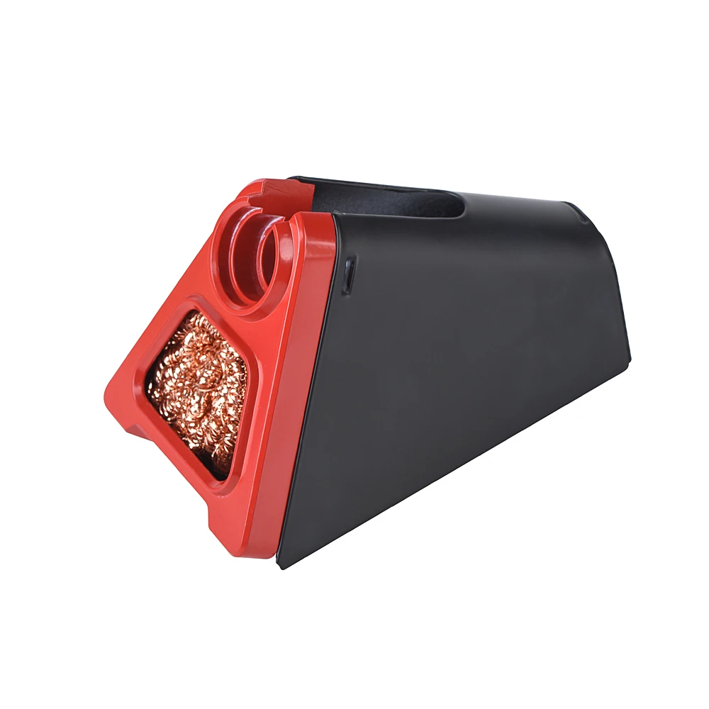 JCD 820 Aluminum Alloy Electric Soldering Iron Stand Holder with Welding Cleaning Copper Ball High Temperature Safety