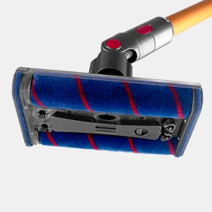 For Dyson V7 V8 V10 V11 V15 Vacuum Cleaner Parts Rotatable Double Soft Roller Brush Head Led Light Engineered for Hard Floors