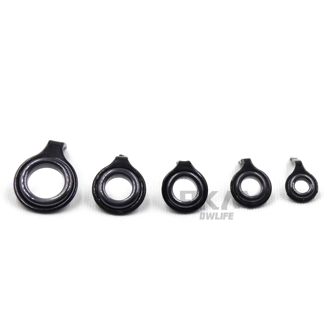Fishing Rod Guides 5~10Pcs Rod Building Repair Kit 1.5~6.8mm Stainless Steel Freshwater Saltwater Fishing Tool Ceramic Ring Eye