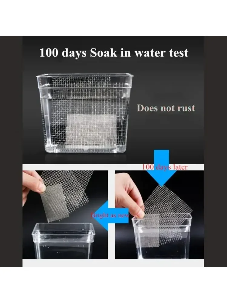 Stainless Steel Mesh for Household Mosquito Rodent Prevention.Thickened Self-adhesive Stainless Steel Doors, Windows Screens