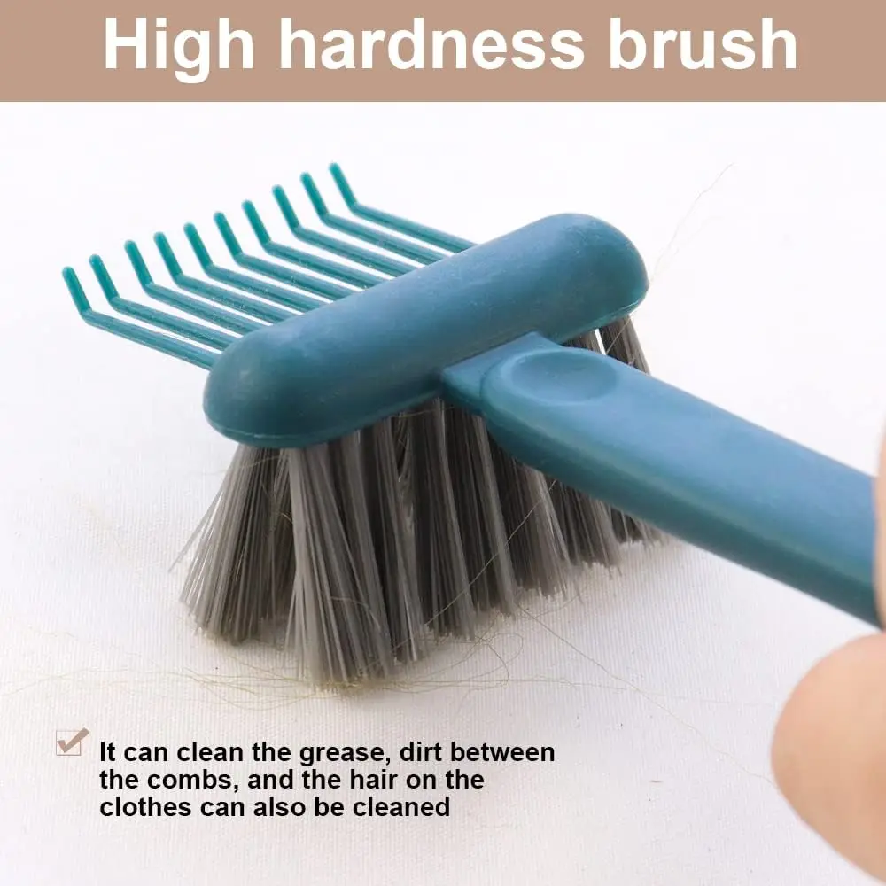 1/2 Pcs Hair Brush Cleaning Tool 2-In-1 Comb Cleaning Brush Comb Cleaner Brush Mini Remover Removing Dust Cleaning Supplies