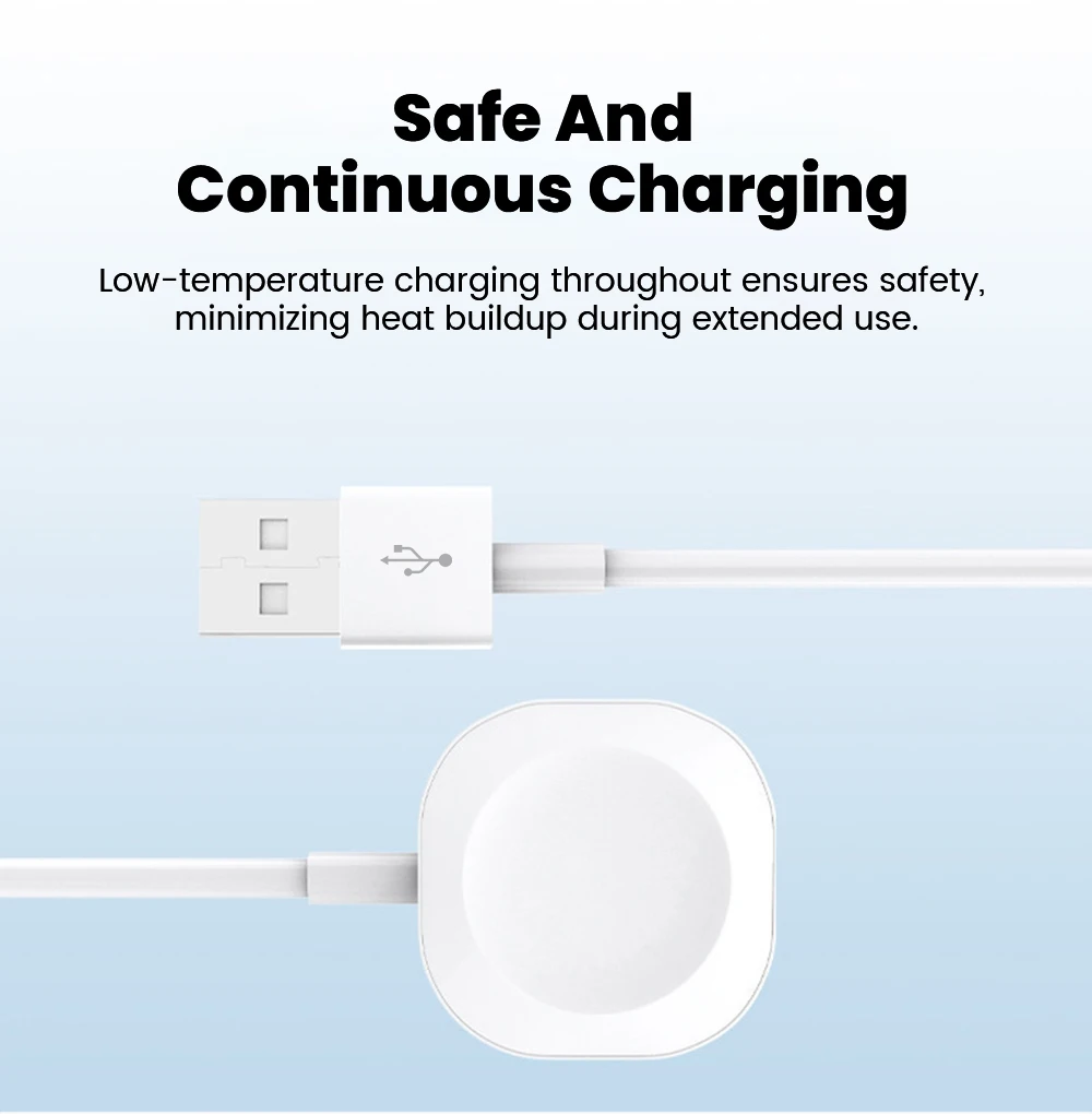 Magnetic Wireless Watch Charger Cable For ios Watch 11 10 9 8 7 6 5 4 3 2 Series SE Ultra 1/2 USB Type C Charging iWatch Charger