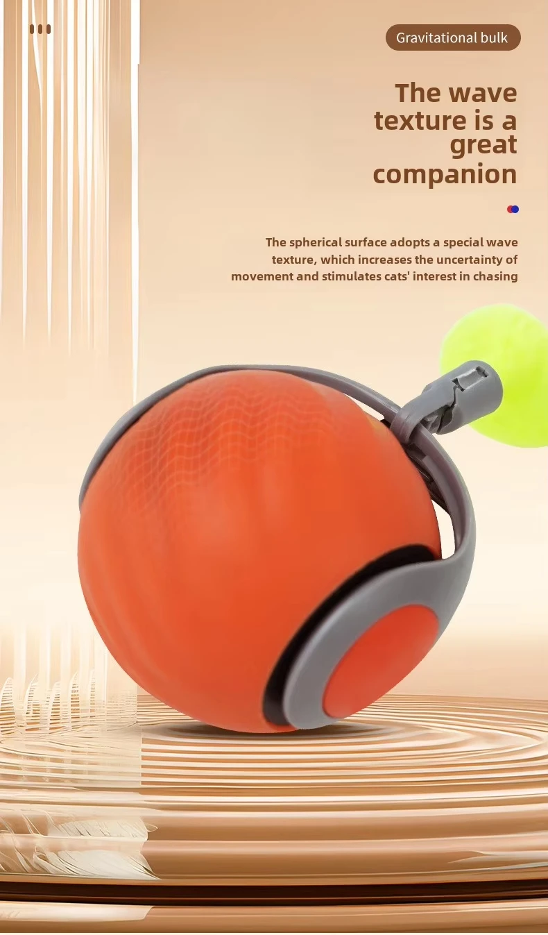 New Speedy Tail 2.0 Cat Toy Speedy Tail Cat Toy Interactive Cat Ball Toy Smart Cat Toys Ball Two Speed Adjustment with Tail