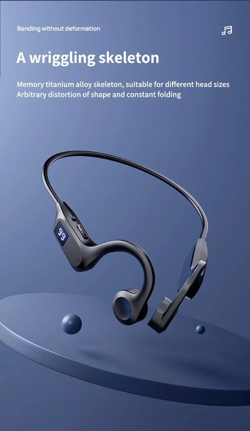 X7 Wireless Earphone Bone Conduction Sport Swimming Bluetooth Compatible Earphones Hand-free With Mic For Sports Earbud New 2026