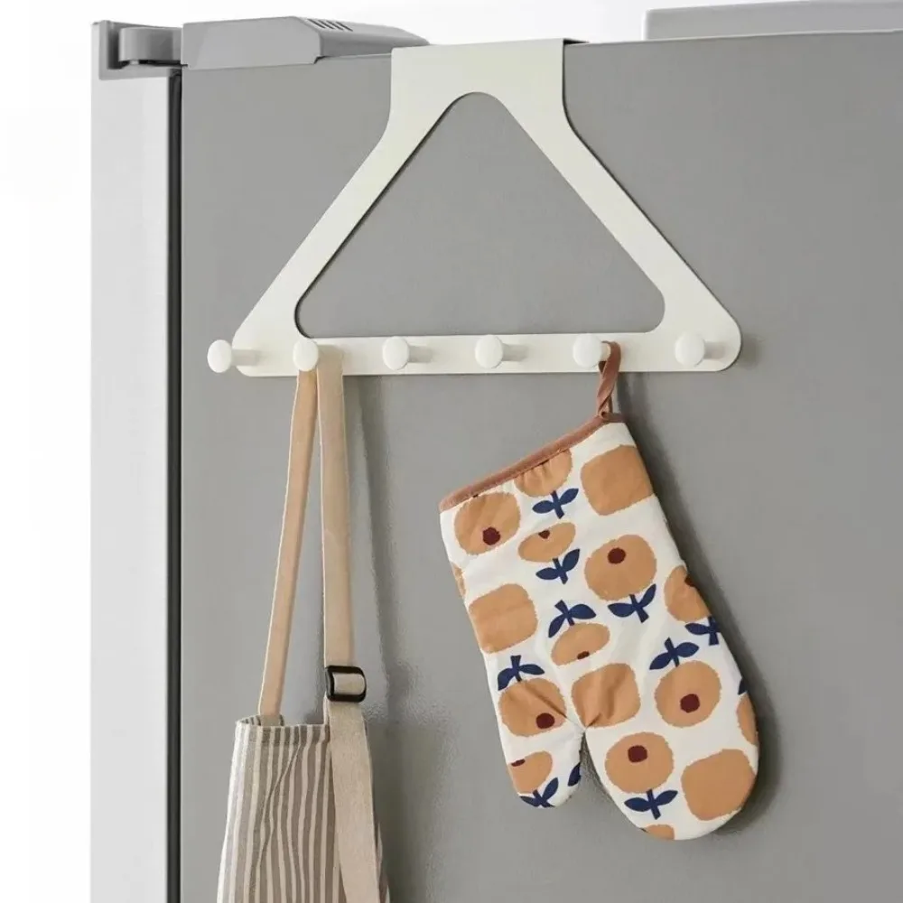 Over The Door Hook with 6 Coat Hooks Door Hanger for Bathroom Towel Rack Cap Holder Over The Door Organizers Home Organization