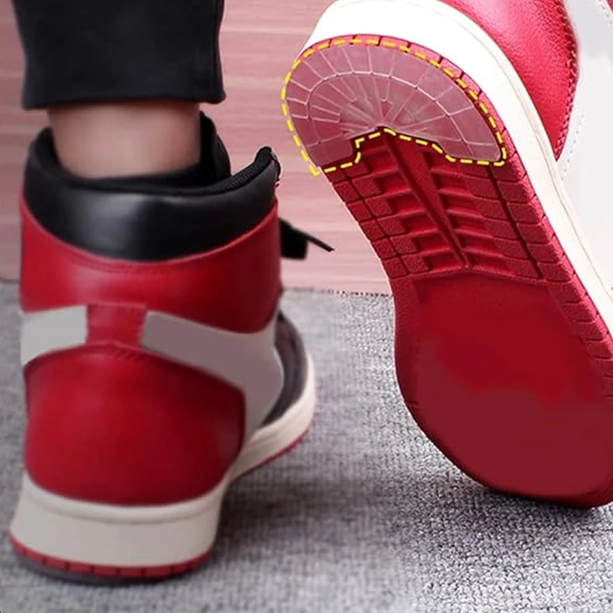 Self-Adhesive Anti-Slip Sole Protectors Heel Repair Plates Wear-Resistant Shoe Bottom Pads for Men and Women