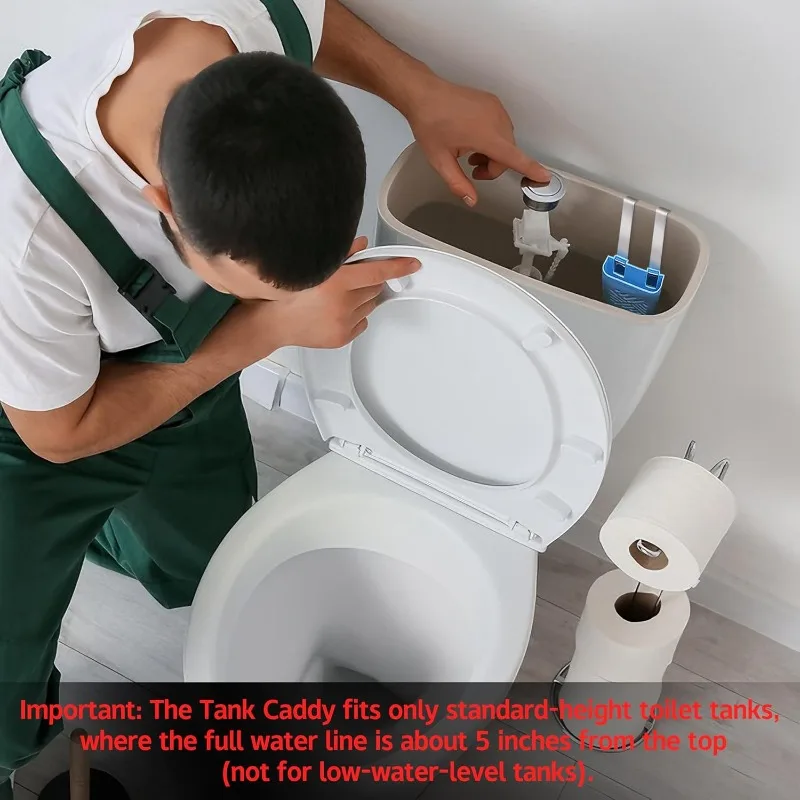 Toilet Solid Dispenser Tank Replacement Part | Plastic, Glam Style, Contemporary Style, No Electricity Needed, Convenient a