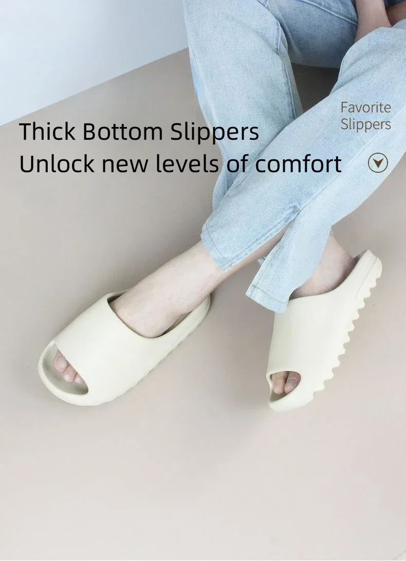 Brand High Quality Super Soft EVA Sole Summer Slippers for Men Bathroom Slippers Home Slides Couple Beach Male Slipper