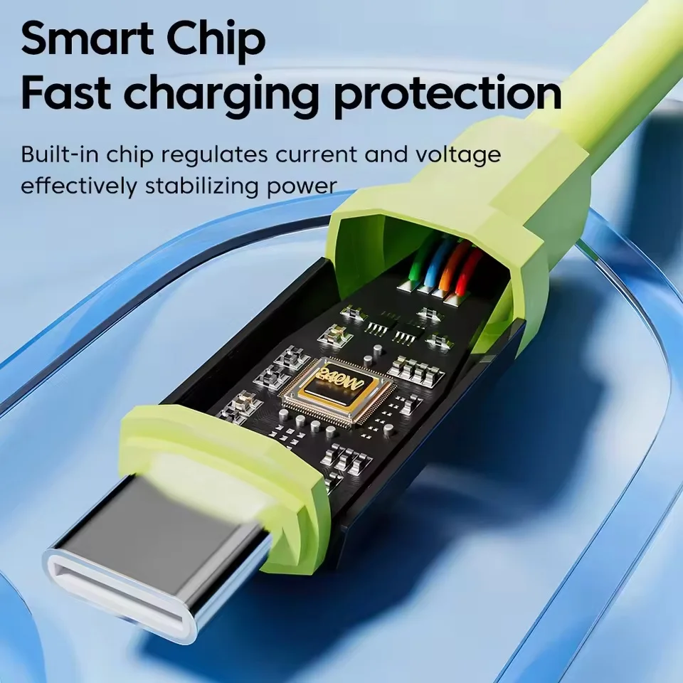 3/1PCS 240W Type C To Type C Super Fast Charging Cable Universal High Power Charger USB Cord 6A USB C Cable for iPhone Samsung