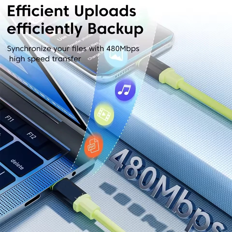3/1PCS 240W Type C To Type C Super Fast Charging Cable Universal High Power Charger USB Cord 6A USB C Cable for iPhone Samsung