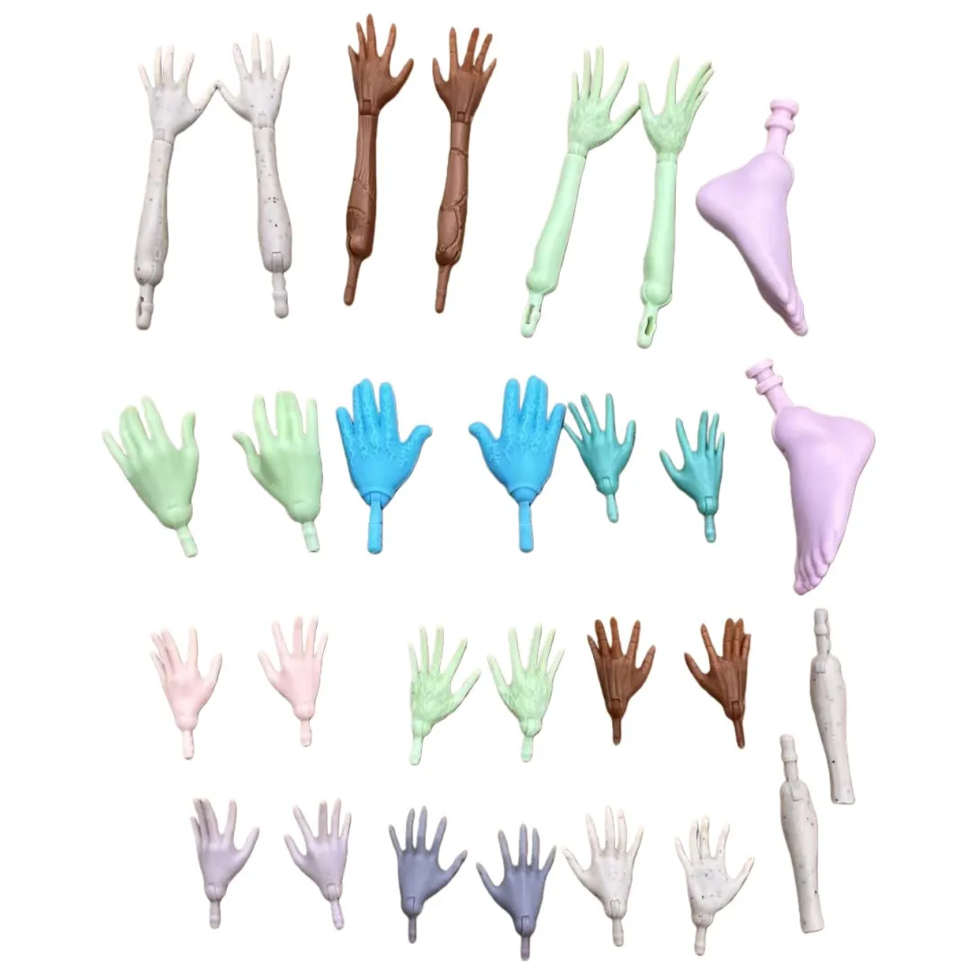 Monster Doll Replacements Hands Feet Legs Elbows DIY Doll Dressing Accessories Colorful Parts for Personality Doll Use