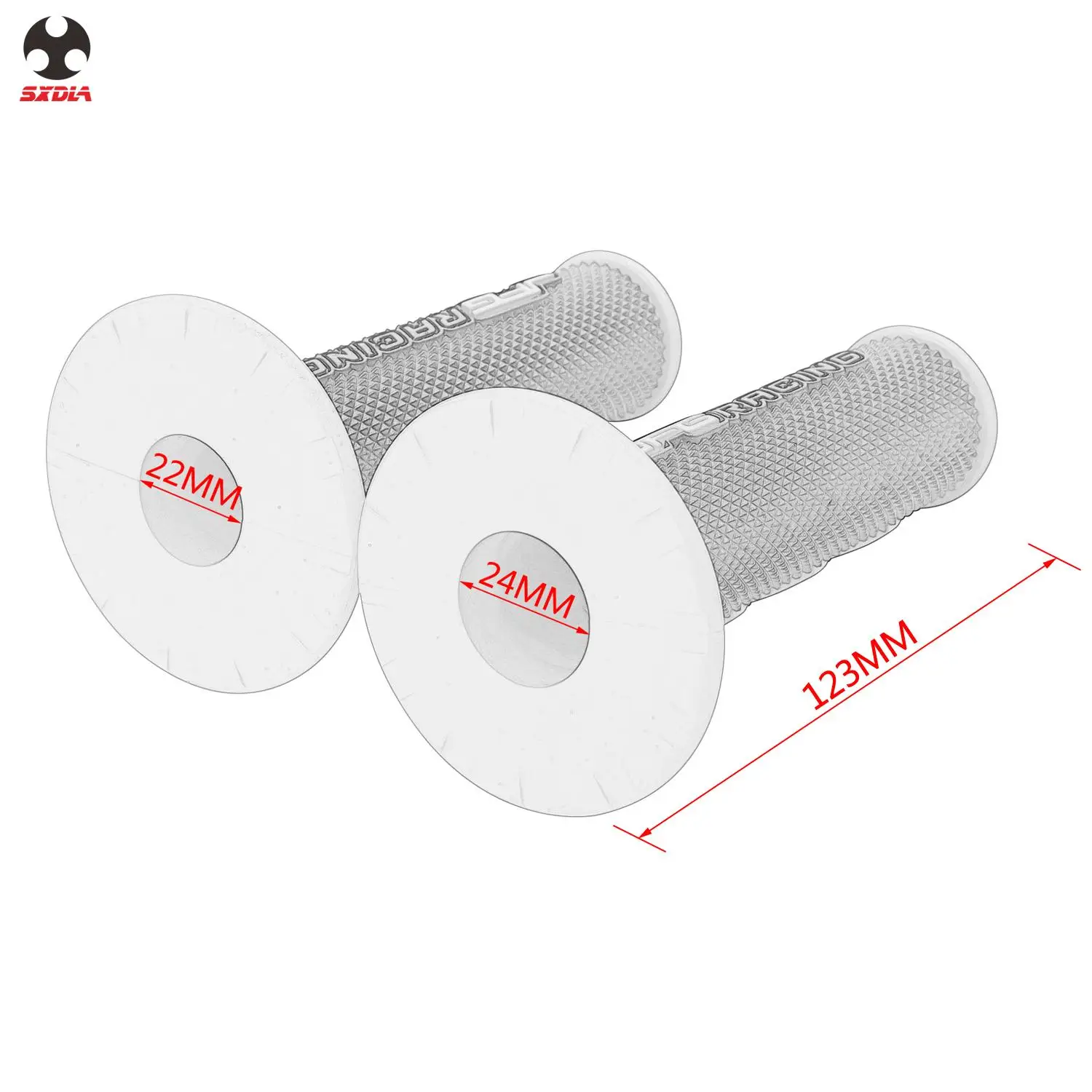 Motorcycle JFG 7/8" Handlebar Handle Hand Grips For KTM HONDA YAMAHA KAWASAKI SUZUKI Dirt Pit Bike Motocross Enduro MX