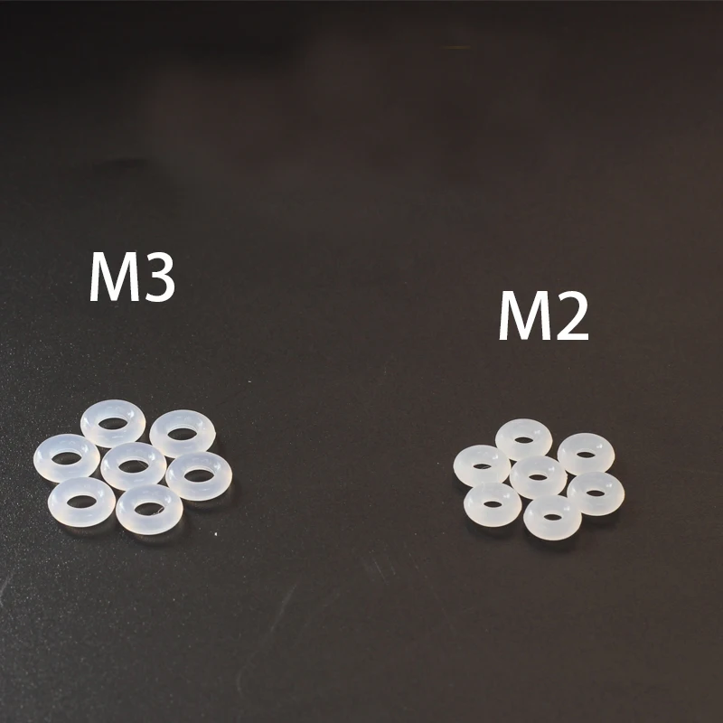 50pcs M2 M3 O shape Silicone Rubber Washer Shock Absorbor Anti Vibration Damping For F3 F4 Flytower Flight Controller RC Drone