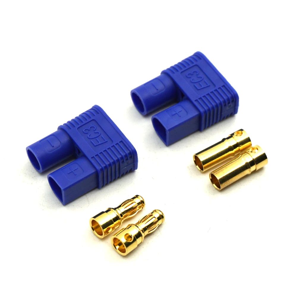 MIBIDAO EC5 to T Deans Female Male Connector RC Lipo Battery Control Parts Banana Plug Adapter
