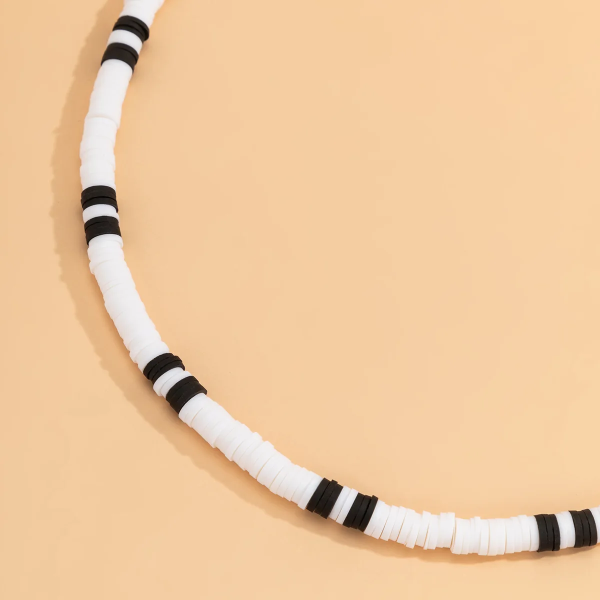 Collar Hombre Bohemia White Black Soft Polymer Beads Necklace Men Collier Homme Male Necklace for Men Women Collana Uomo