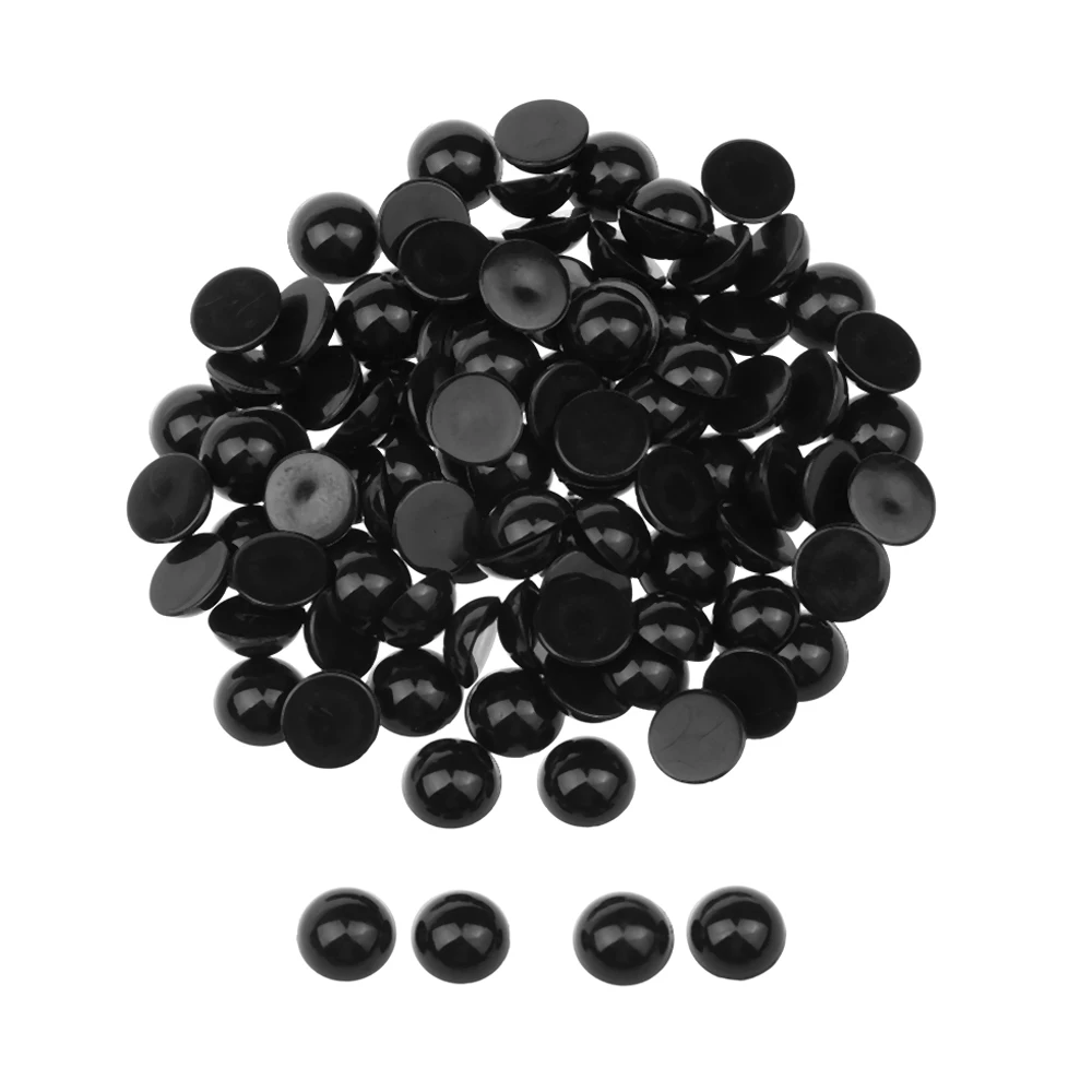 Free Shipping 100Pcs 3-12mm Black Plastic Safety Eyes For Bear doll Animal Puppet DIY Crafts Children Kids Toys Eyes Accessories