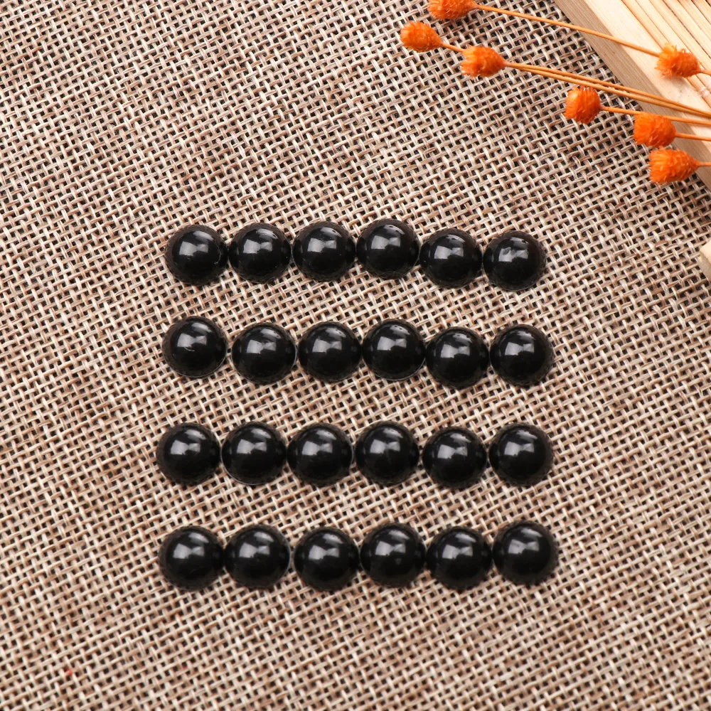 Free Shipping 100Pcs 3-12mm Black Plastic Safety Eyes For Bear doll Animal Puppet DIY Crafts Children Kids Toys Eyes Accessories