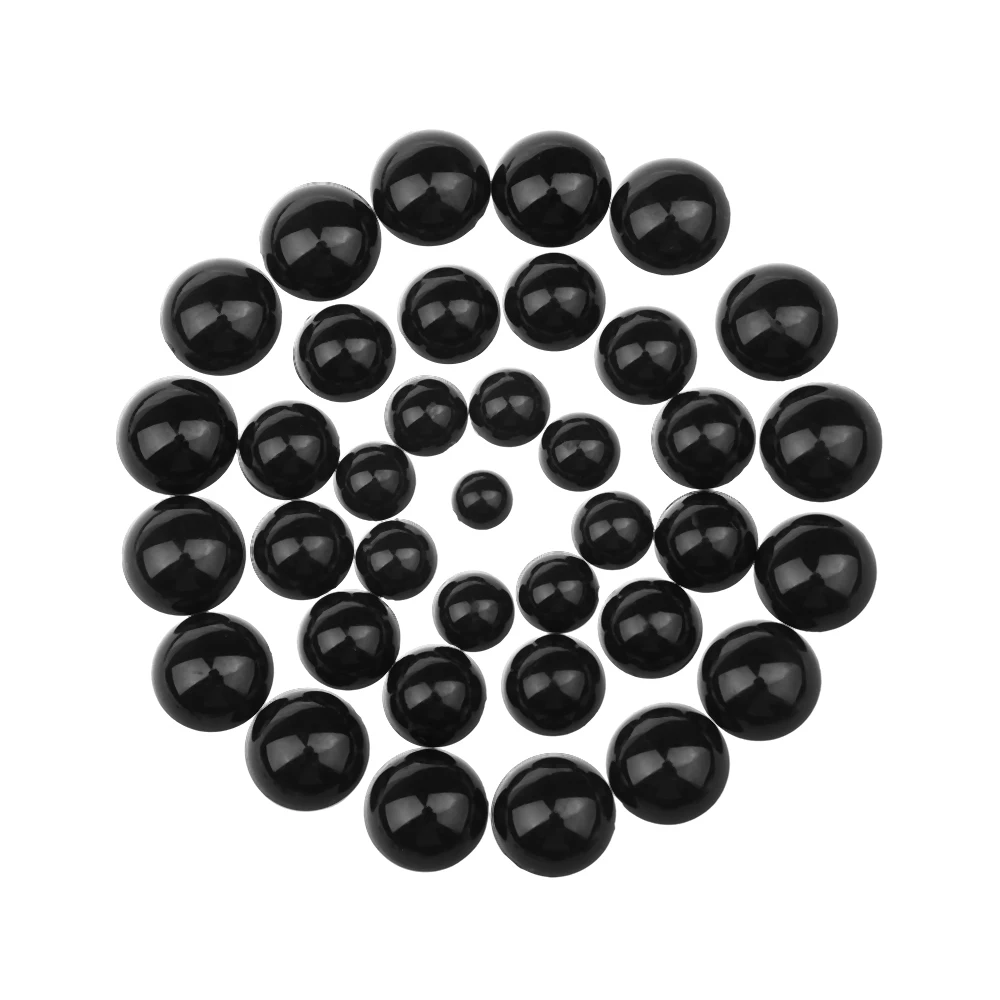 Free Shipping 100Pcs 3-12mm Black Plastic Safety Eyes For Bear doll Animal Puppet DIY Crafts Children Kids Toys Eyes Accessories