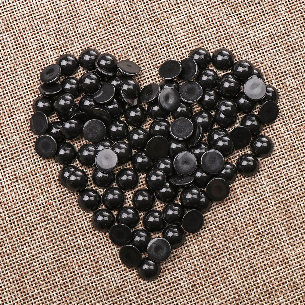 Free Shipping 100Pcs 3-12mm Black Plastic Safety Eyes For Bear doll Animal Puppet DIY Crafts Children Kids Toys Eyes Accessories