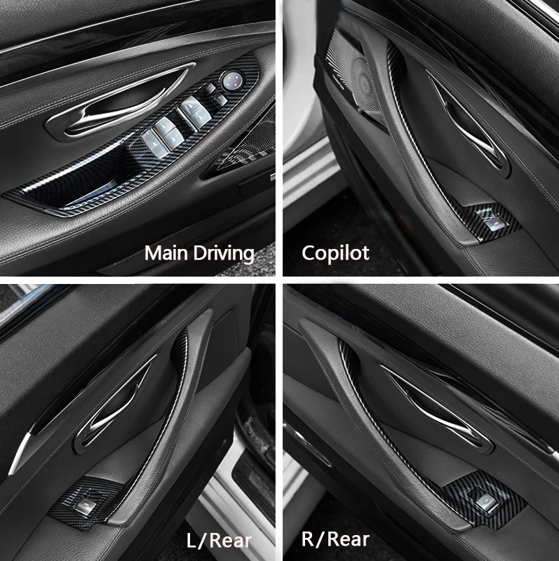 RHD LHD Car Interior Door Handle Inner Door Panel Trim Interior Pull Cover for BMW 5 Series F10 F11 520i 523i 525i 528i 535i
