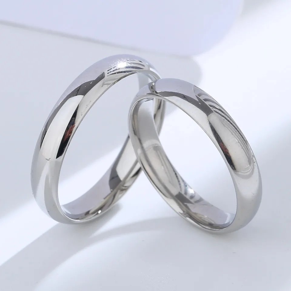 Buyee 925 Sterling Silver Couples Ring Old Styles Simple Ring Finger for Women Men Fashion Classic Wedding Fine Jewelry Circle