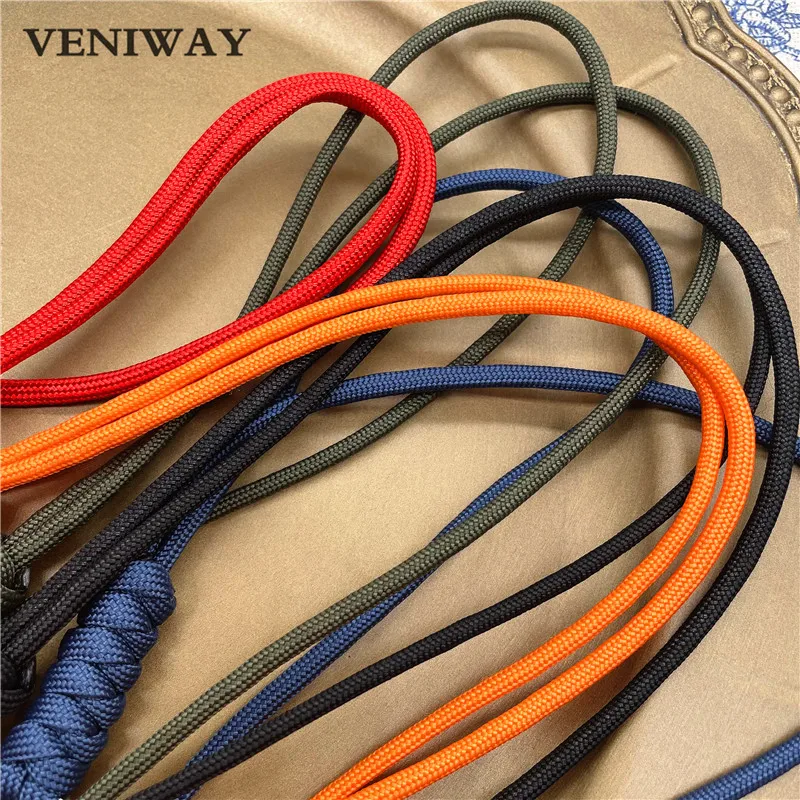 New Outdoor Rock Climbing Paracord Keychain Lanyard Snake Knot Split Ring ID Holder Mulyiple Use Long Lanyard For EDC Knife Key