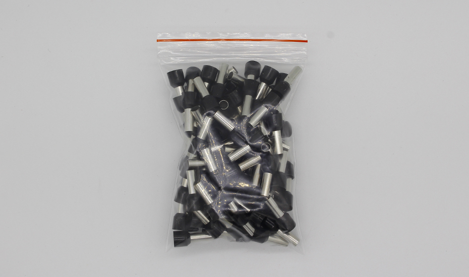 E10-12 Tube Insulating Insulated Terminals 10MM2 Cable Wire Connector 100PCS/Pack Insulating Crimp Terminal Connector E-