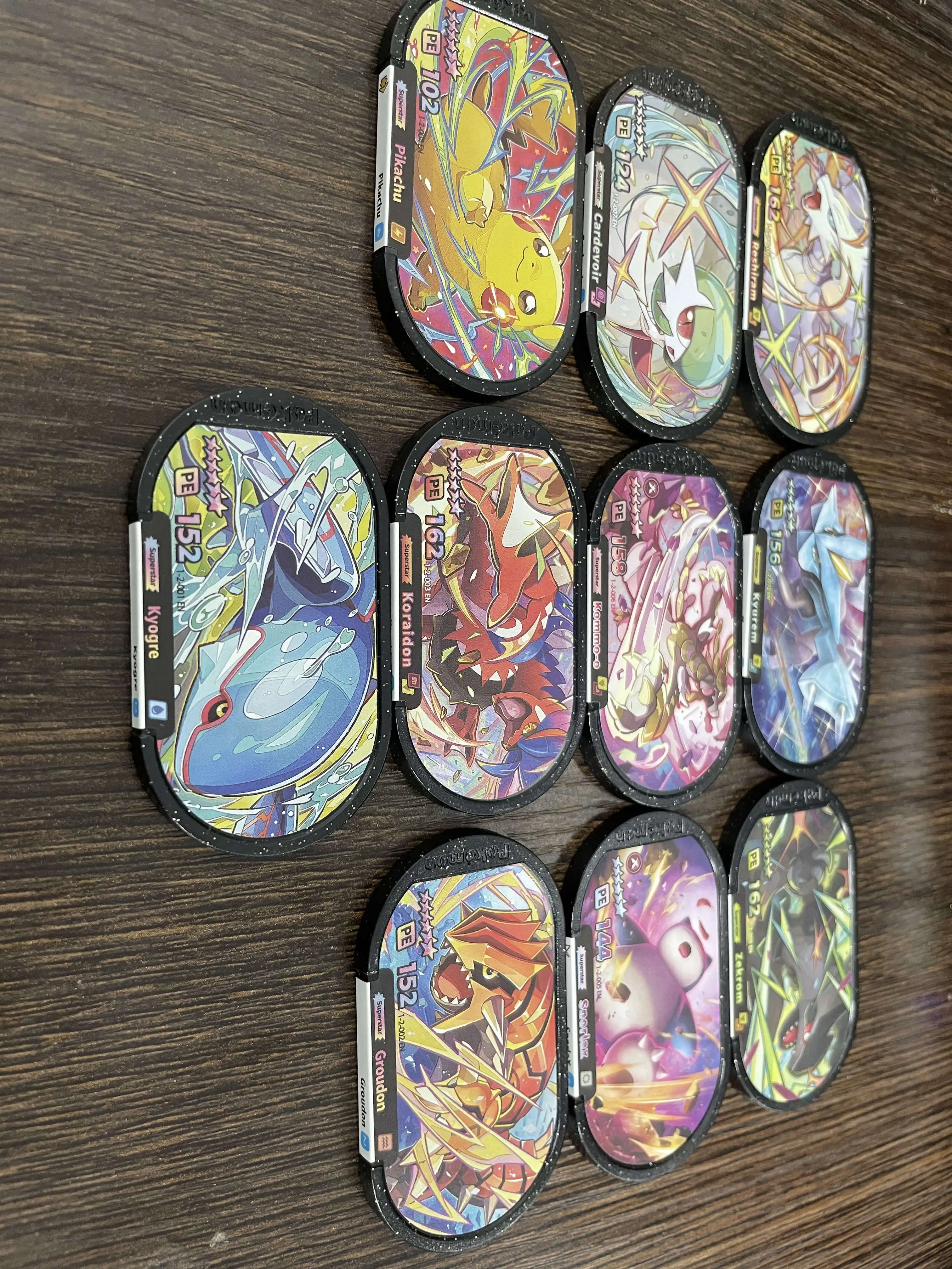 NEW Korean 스타태그 스타더스트 1탄 6 Star 포켓몬태그스타 Mezastar Disk Card Superstar fit for PKM battle trading Collectible Game Card Toy