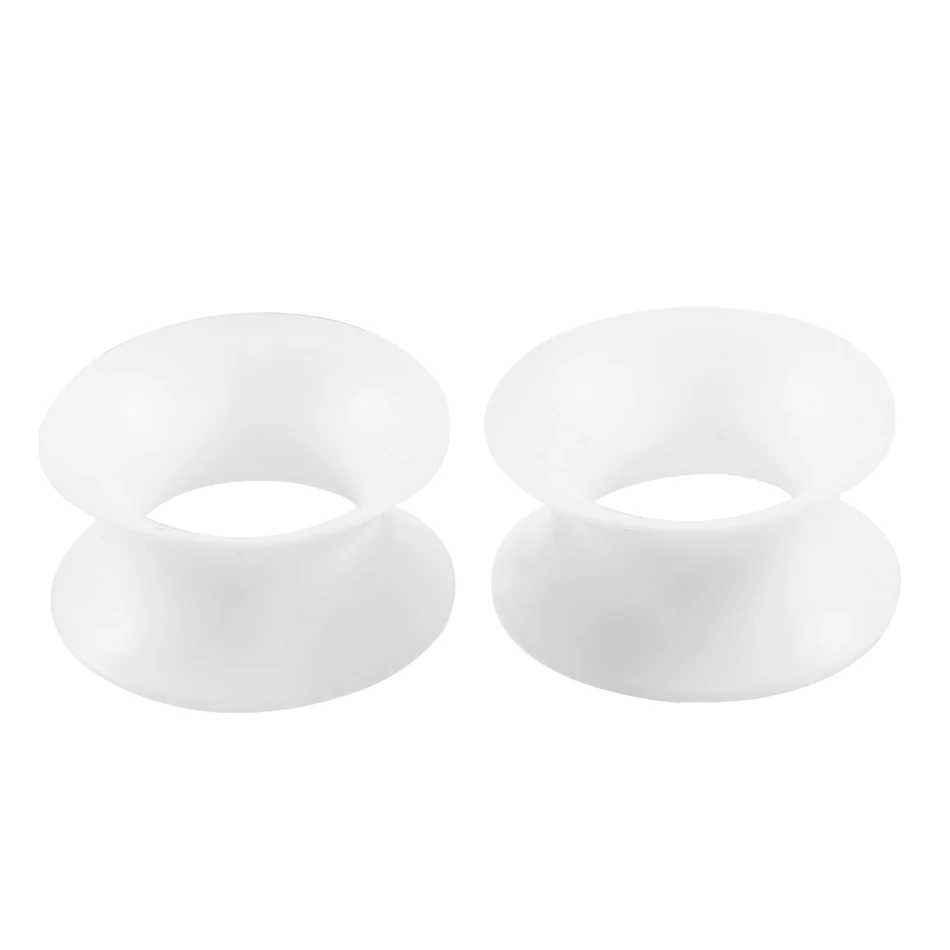 2Pcs/lot Silicone Tunnels for Ear Flexible Flesh Ear Plugs and Tunnels Earlets Expander Stretcher Ear Dilations Piercing Jewelry