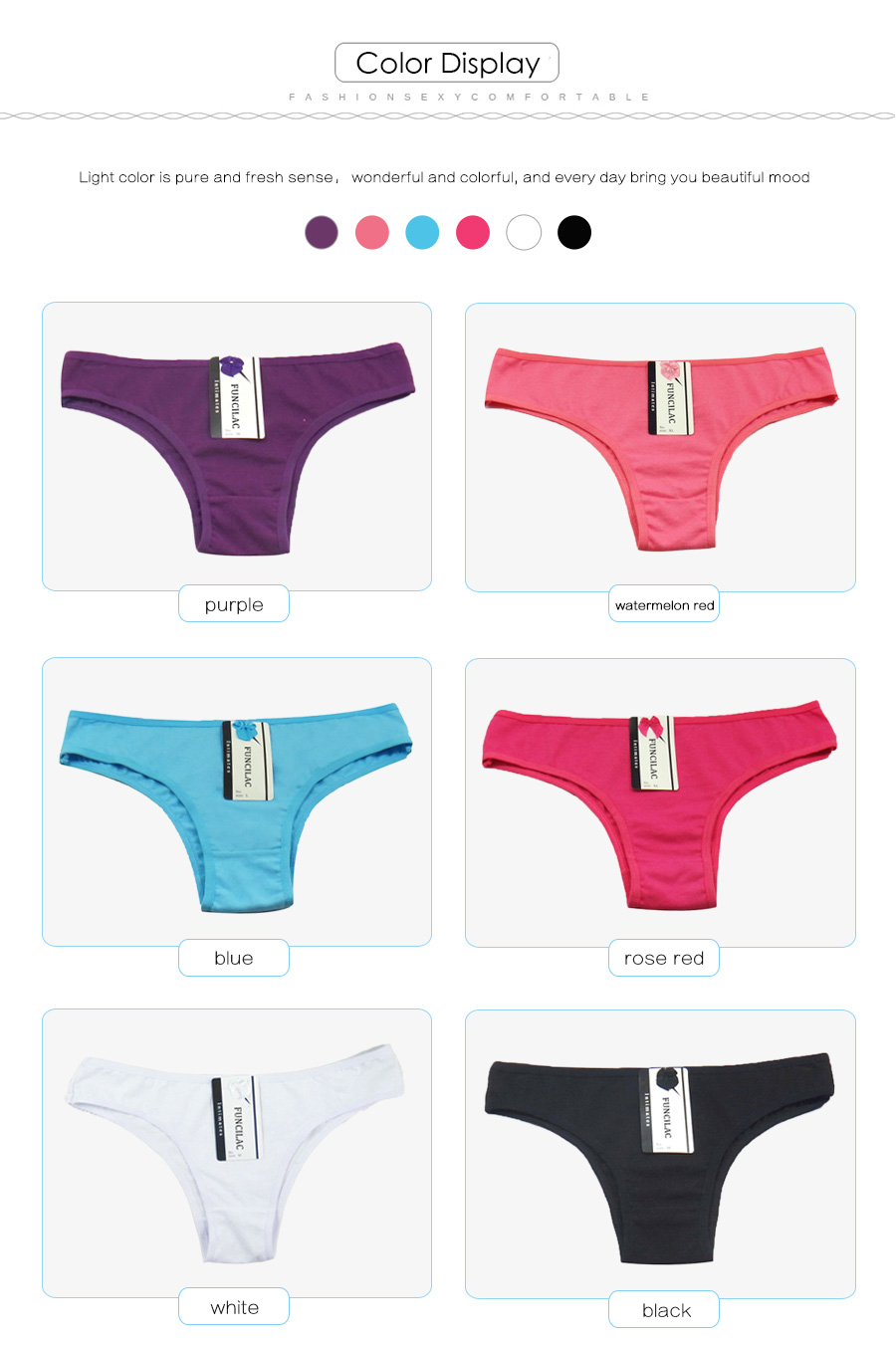 Women's cotton panties Girl Briefs Ms. cotton underwear bikini underwear sexy Ladies Briefs Free shipping 5 Pcs/set