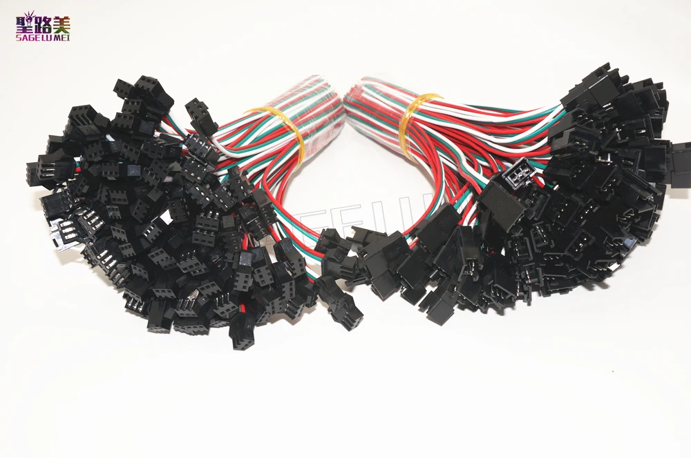 2pin 3pin 4pin 5pin 6Pin led connector Male/female JST SM 2 3 4 5 6Pin Plug Connector Wire cable for led strip light Lamp Driver
