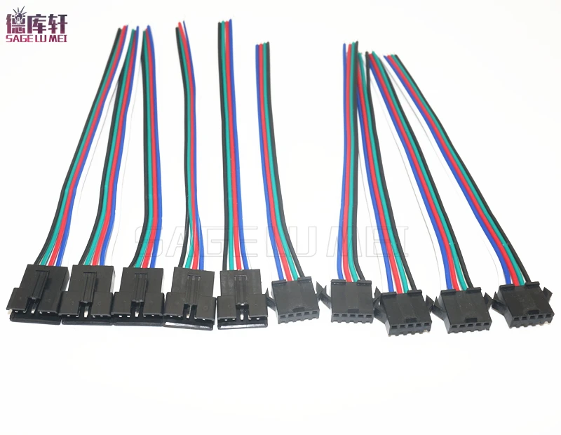 2pin 3pin 4pin 5pin 6Pin led connector Male/female JST SM 2 3 4 5 6Pin Plug Connector Wire cable for led strip light Lamp Driver