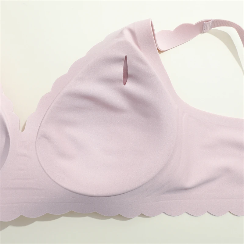 Women's Seamless Bra, Comfortable & Breathable, Removable Pads, Wireless, Adjustable Straps, Suitable For Sleep, Leisure, Yoga