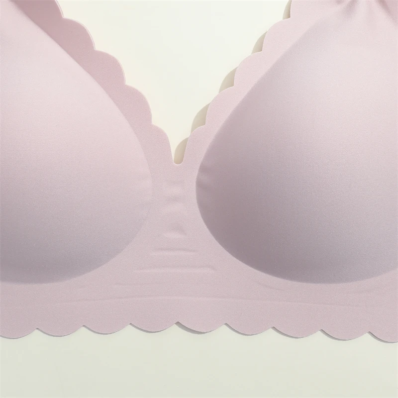 Women's Seamless Bra, Comfortable & Breathable, Removable Pads, Wireless, Adjustable Straps, Suitable For Sleep, Leisure, Yoga