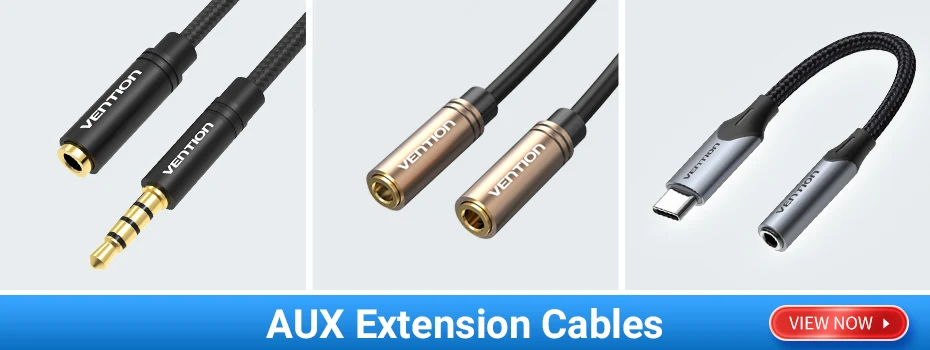 Vention Jack 3.5 Aux Extension Cable for Car Laptop Mini PC TV Xiaomi Huawei Stereo 3.5 mm Jack Headphone Speaker Cable Auxiliar