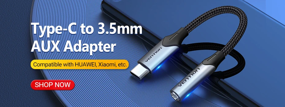 Vention Jack 3.5 Aux Extension Cable for Car Laptop Mini PC TV Xiaomi Huawei Stereo 3.5 mm Jack Headphone Speaker Cable Auxiliar