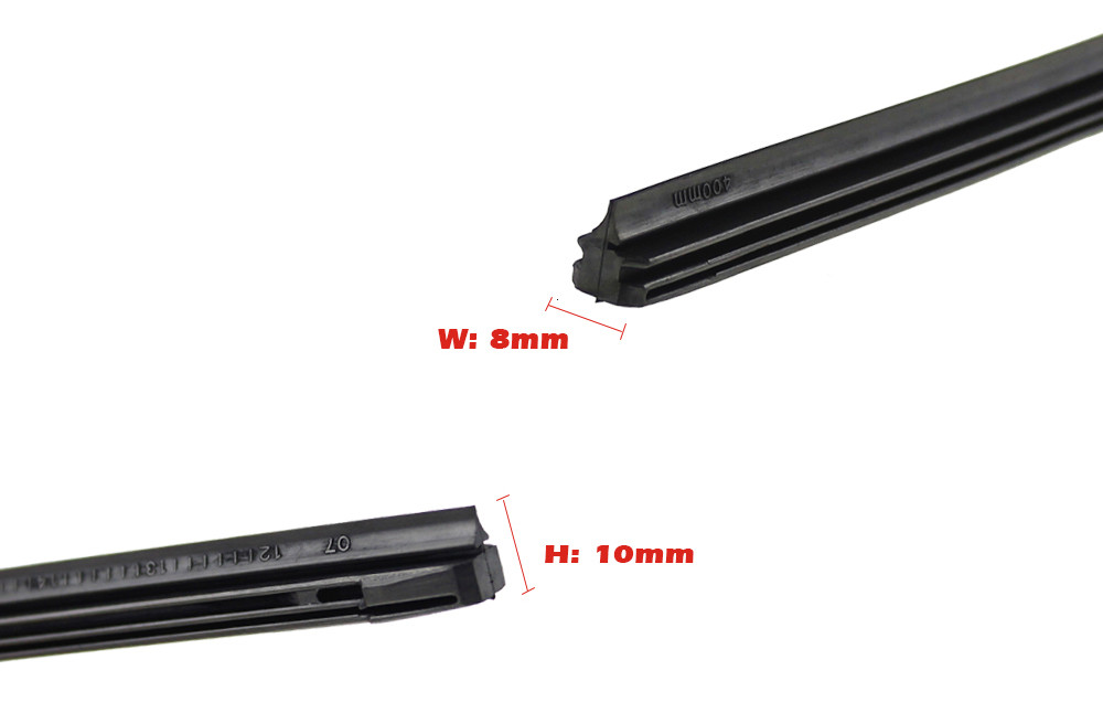 Car Wiper Blade Elastic band Windscreen Vehicle Insert Rubber Strip Refill 8mm 14"16"17"18"19"20"21"22"24"26"28" Accessorie 1pcs