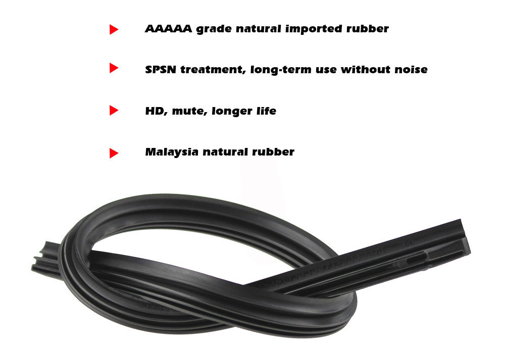 Car Wiper Blade Elastic band Windscreen Vehicle Insert Rubber Strip Refill 8mm 14"16"17"18"19"20"21"22"24"26"28" Accessorie 1pcs