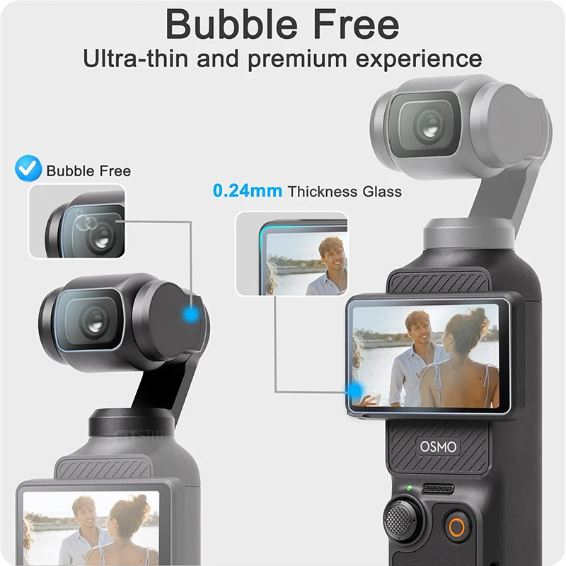 Tempered Glass Screen Protector for DJI Osmo Pocket 4 Scratch-resistant 9H Protective Film for DJI Osmo Pocket 3 Accessories